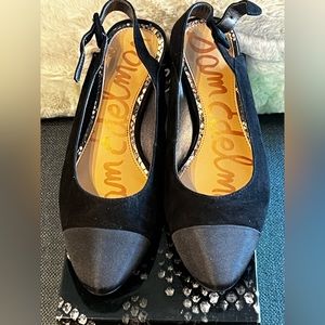 Sam Edelman Sadie’s black suede shoe